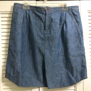 Banana Republic chambray denim skirt